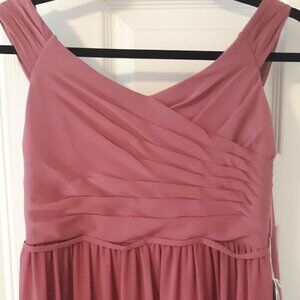 Jr. Bridesmaid or Formal Dress, Rosewood Chiffon